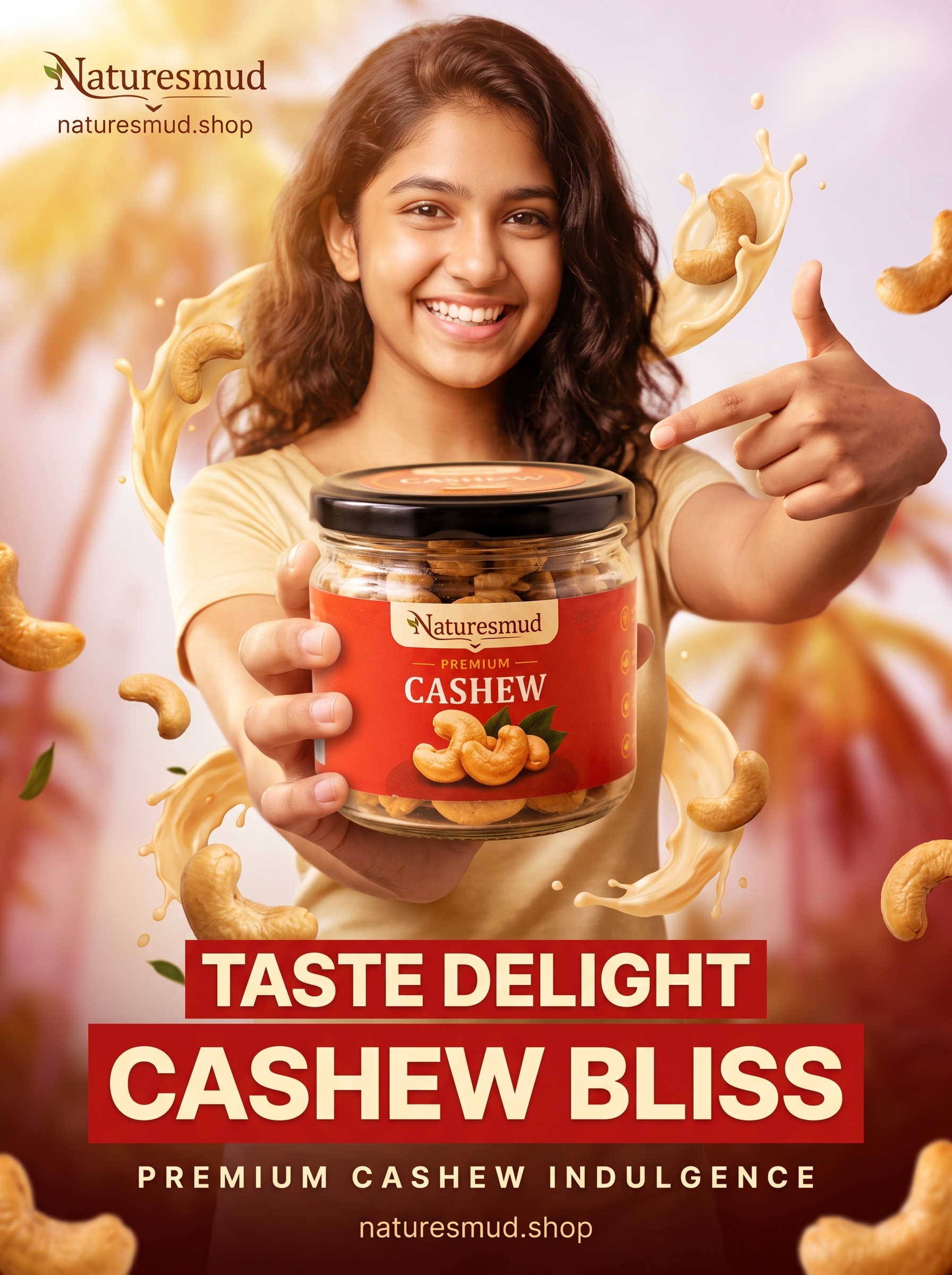Cashew Nuts (200 GM) — Whole Creamy W240 Kernels