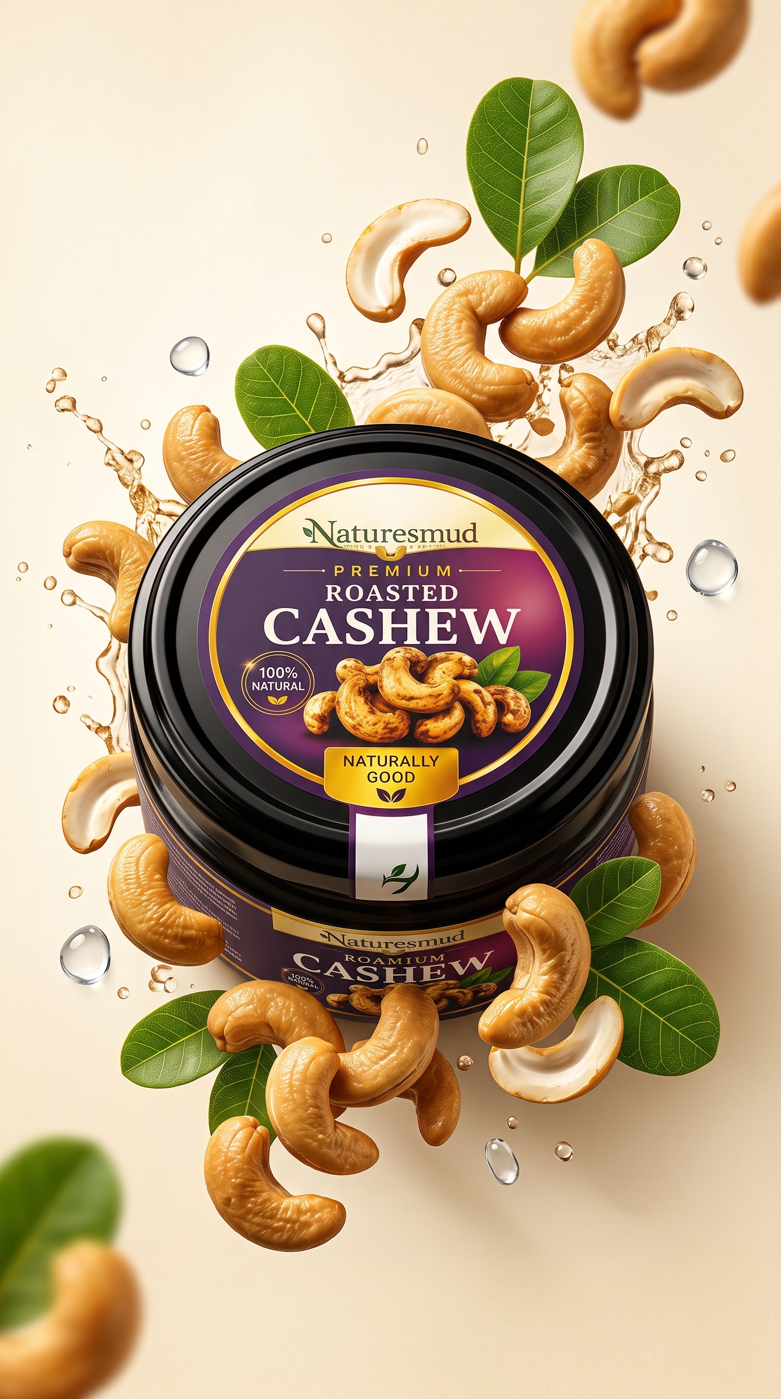 Roasted Cashew Nuts - Official Product Poster
