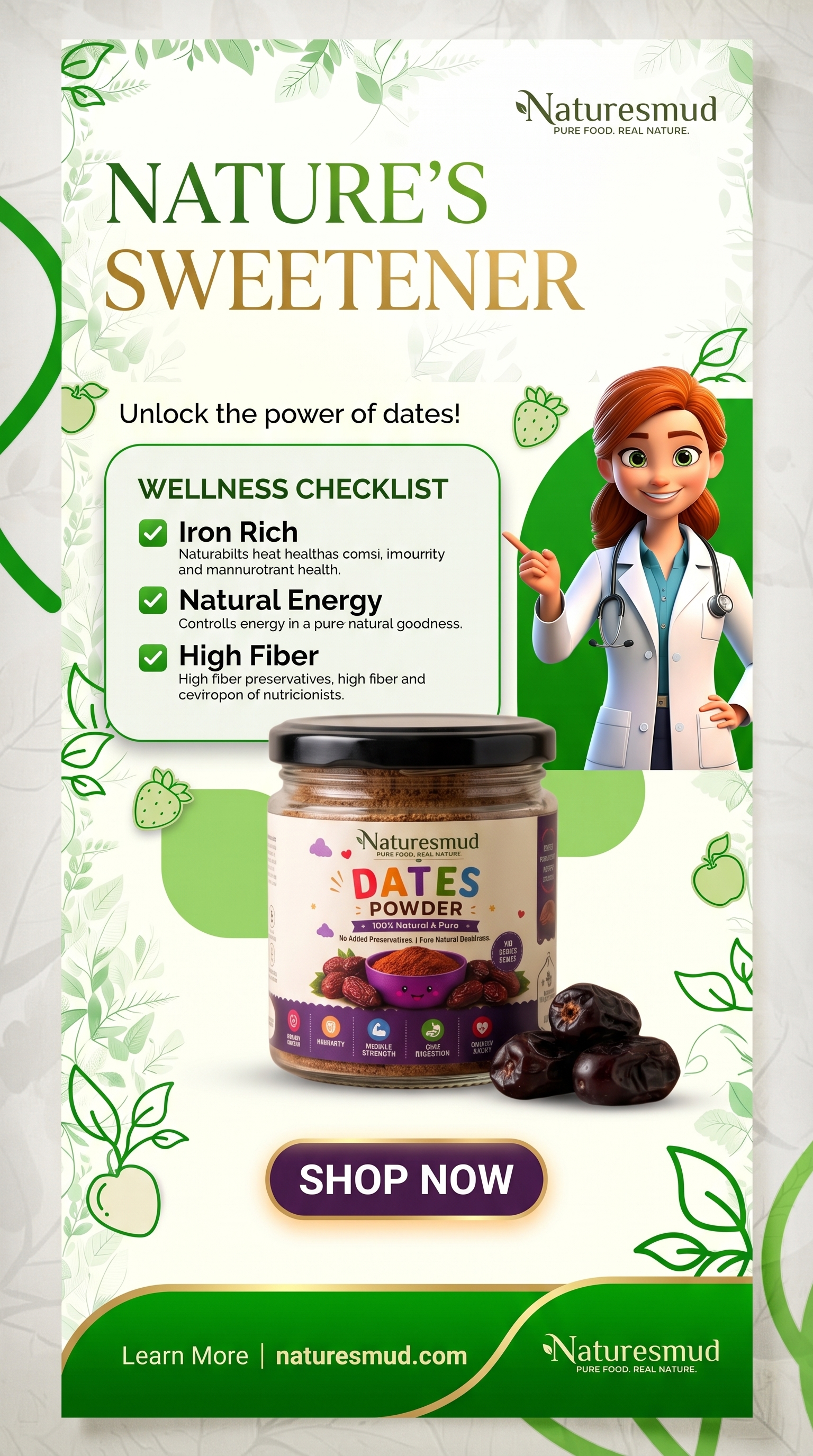 Dates Powder - Official Product Poster